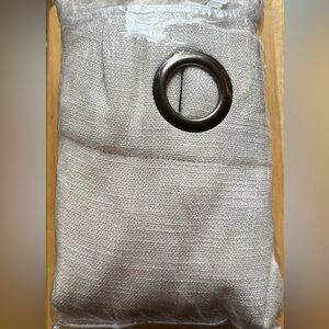 Very Light Cream Curtain with Bronze Grommets